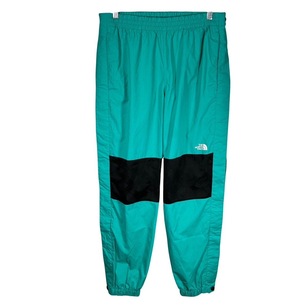 Vintage The North‎ Face Womens Denali Wind Pants Teal Black Knee Patch Large